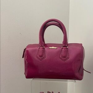 Classic Henri Bendel Fuschia Pink Patented Handbag